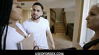 usedforsex shows teen 18+ introducing her stepdad to her new friend lina flex bella jane