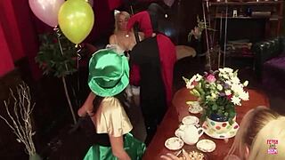 Serving Tea Became Too Boring So They FUCK Each Other Senseless Instead!