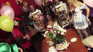 Serving Tea Became Too Boring So They FUCK Each Other Senseless Instead!