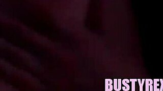 Blonde teen with natural tits fingering her hairy pussy solo in homemade video at night