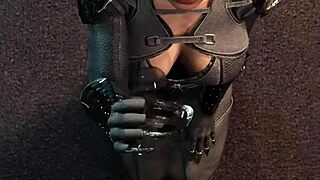 catwoman, why are you jerking off that dildo in a cage?