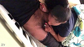 he gave natural deepthroat licks and sloppy sucking until she reached orgasm.