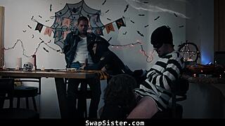 i can't believe my stepsiblings and i started a wild sex party with blowjobs and riding