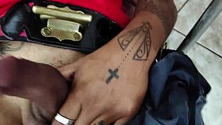 hey, is this brazilian bbw femdom lactating while dominating with ass licking and monster cock play?