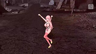 Megurine Luka faces cybernetic challenges in Project Diva mod adventure