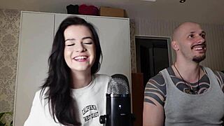 She casually chats with the petite brunette mistress about pegging questions. It turns into a sexy domination session in the room.