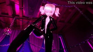 gothic girl explores bdsm pegging adventure with viro vr petite teen style