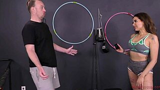 Come on, lick my ass while I dominate you in the gym