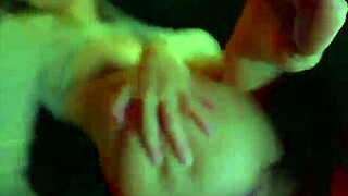 Blonde flashes and masturbates with dildo in taxi during daring ride.