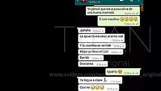 She loses bet so I win deepthroat blowjob from latina with big tits and hardcore gagging.