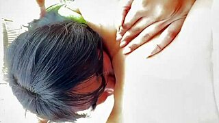 Why Do Asian Besties Nicole Doshi And Ember Snow Lick Pussy On Balcony?