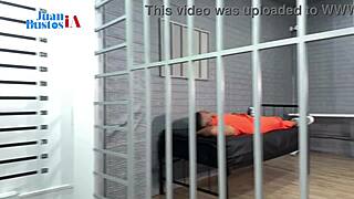 trapped with no escape the lawyer squeezes out all her milk and cums on his face