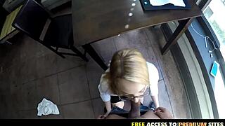 Hot blonde starts casual sex internship with hardcore POV fucking