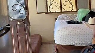 Mexican Muscular Bodybuilder Gets Naked In Homemade Voyeur Video