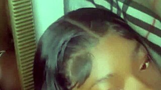 My tiny 18+ stepsister jumps me at home to test if my massive black cock really works for her