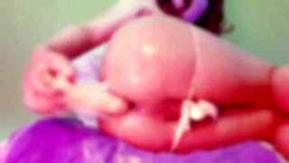 Tranny Maddy Diamond Enjoys Anal Creampie With Dildo And Toys