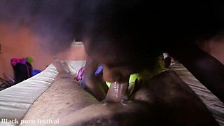 Black chick felt so thirsty for that cock and got her sexy satisfaction