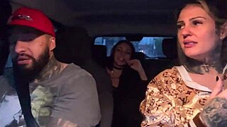 the app driver picked up a petite passenger who just turned 18 in the car and licked her small natural tits until she moaned wet in the public outdoor seat