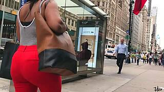 Beautiful Piece Of Chocolate with Cute Ebony Ass in Candid Hidden View