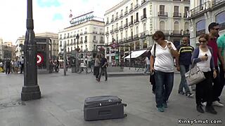 Petite Spanish Slut Public D With Bdsm Bondage Humiliation And Outdoor Group Fucking.