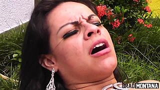 セクシーなブラジル美女がムチ尻フェラテク匂わせるラテン熱演