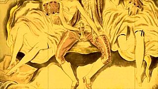 Exploring antique retro vintage art with hairy beaver themes in erotic style