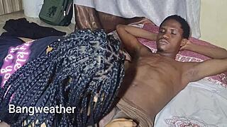 Hey, why not show me that juicy pussy of yours, my curvy ebony neighbor?