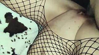 This video turned upside down with mature milf anal assfucking in lingerie.