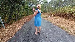 Feeling so aroused masturbating publicly while smoking