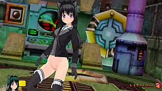 Yukari Katsubari takes on strip bossfight in stockings game