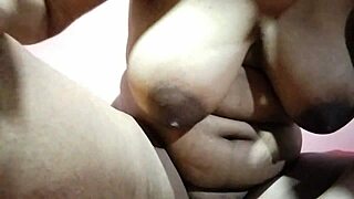 Amateur girlfriend with huge natural tits sucks my cock at home. Then we fuck her pussy hard until finish.