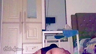 Delicious tight pussy on this sexy Asian wife with big ass getting fucked at midnight in POV