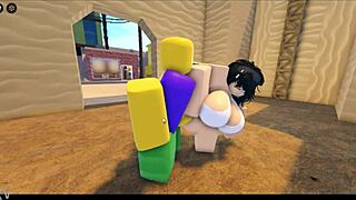 Zaki experiences an intense group encounter in Roblox adventure