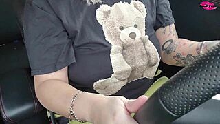 Why Drive With My Huge Tits Out As A Mature Milf Babe Teasing Everyone?