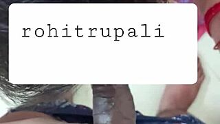 rohitrupali feels intense passion sucking her black lover's cock while husband watches