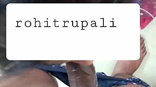 rohitrupali feels intense passion sucking her black lover's cock while husband watches