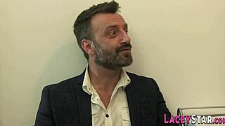 British granny doctor in uniform gives blowjob before hardcore anal in hospital