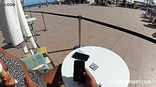 He invited her over offering cream along with something extra special waiting.