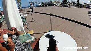 He invited her over offering cream along with something extra special waiting.