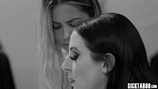 hey latina babe, ever tried that weird experiment with a busty milf and big cock? it got intense with blowjobs and sucking.