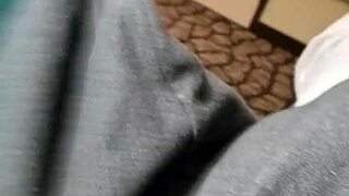 Bent over for doggystyle action outdoors in public