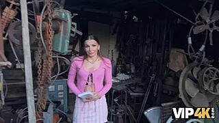 i feel amazing with this good fuck in the backyard as a debtor in leather lingerie