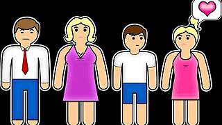 Why risk a forbidden bathroom ride with stepsiblings in classic retro POV?