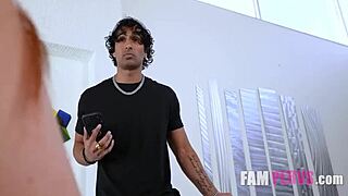 Big tits step sis rides in cowgirl