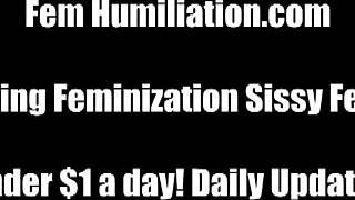 Bold Sissy Takes Huge Toy Deep in Ass