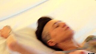 Married woman takes stranger's creampie bareback while on phone. It saves her marriage through cheating thrill.