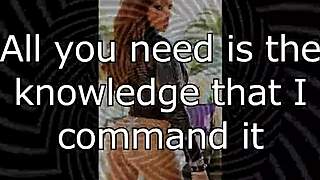 oh man, this erotic mistress lisa is tricking her slave in the garage