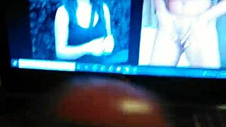 cumshot tribute to my friend chicky magdalena while masturbating