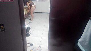 hey, housewife complains to technician about husband ignoring her new lingerie