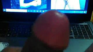 cumshot tribute to my friend chicky magdalena while masturbating